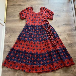 Ace & Jig Noah Dress in Copper/Neptune, size Medium